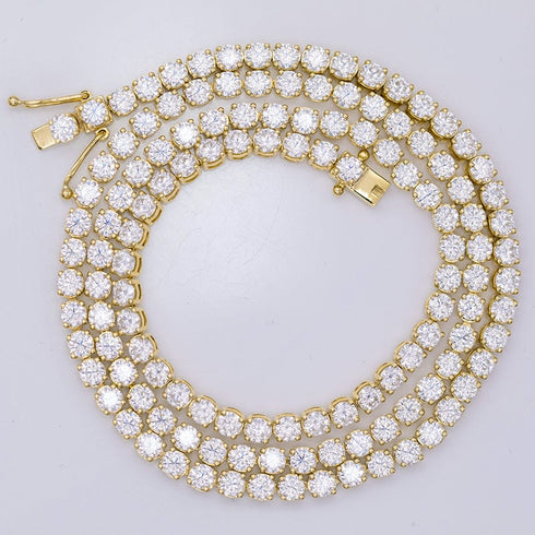 VVS Jewelry Solid Gold VVS Moissanite Tennis Chain