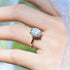 10K or 14K Solid Gold D Color Clarity VVS Oval Moissanite Engagement Ring