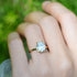 10K or 14K Solid Gold D Color Clarity VVS Oval Moissanite Engagement Ring