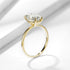 10K or 14K Solid Gold D Color Clarity VVS Oval Moissanite Engagement Ring