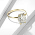 10K or 14K Solid Gold D Color Clarity VVS Oval Moissanite Engagement Ring