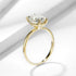 10K or 14K Solid Gold D Color Clarity VVS Oval Moissanite Engagement Ring