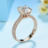 10K Solid Rose Gold 5CT VVS Moissanite Engagement Ring