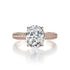 10K Solid Rose Gold 5CT VVS Moissanite Engagement Ring