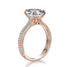 10K Solid Rose Gold 5CT VVS Moissanite Engagement Ring