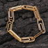 10mm Gold Paper Clip Bracelet
