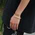 10mm Gold Paper Clip Bracelet