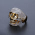 Fully Iced Skull Ring