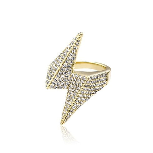 VVS Jewelry Iced Bolt Ring