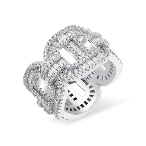 VVS Jewelry Icy Chain Ring