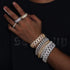 12mm 925 Sterling Silver VVS Moissanite Cuban Bracelet