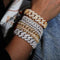 12mm 925 Sterling Silver VVS Moissanite Cuban Bracelet