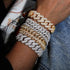 12mm 925 Sterling Silver VVS Moissanite Cuban Bracelet
