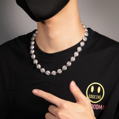 12mm Bowl Shaped Iced out Chain or Bracelet