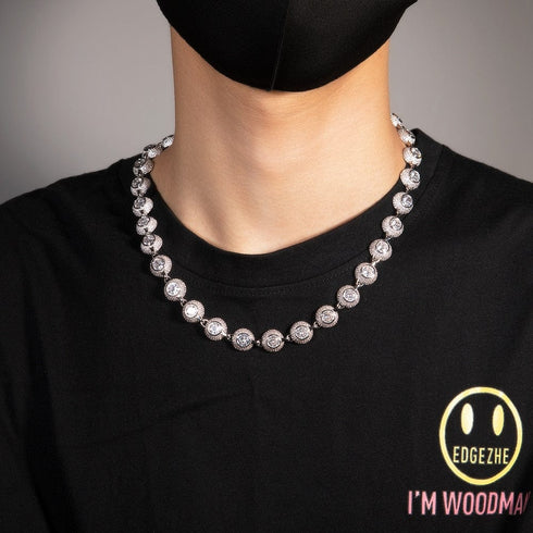 12mm Bowl Shaped Iced out Chain or Bracelet