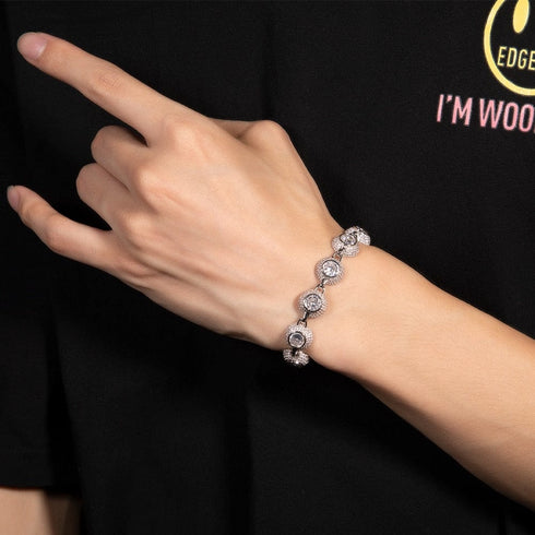 12mm Bowl Shaped Iced out Chain or Bracelet