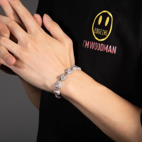 12mm Bowl Shaped Iced out Chain or Bracelet