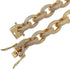 12mm Micro Pave Iced Out Rolo Chain Bracelet