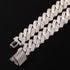 Diamond - White Gold 13mm Diamond Prong Cuban Chain