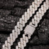 Diamond - White Gold 13mm Diamond Prong Cuban Chain