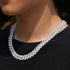 Diamond - White Gold 13mm Diamond Prong Cuban Chain