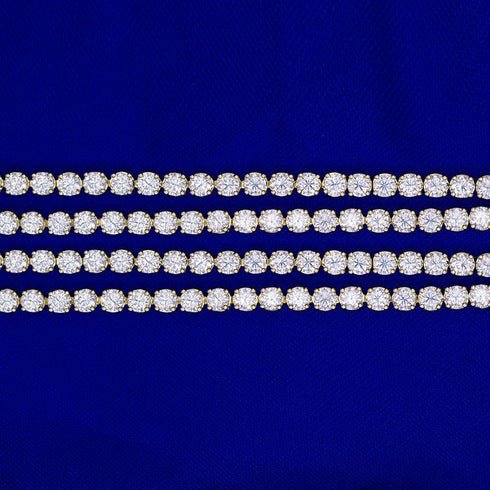 VVS Jewelry Solid Gold VVS Moissanite Tennis Chain