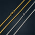 14k Gold 316L Stainless Steel Rope Chain