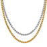 14k Gold 316L Stainless Steel Rope Chain