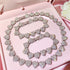 15mm Fully Bling Iced Out Tennis Chain and Bracelet Bundle