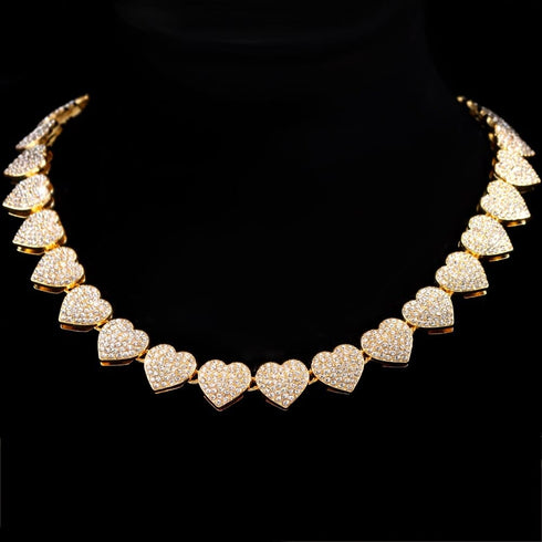 15mm Fully Bling Iced Out Tennis Chain and Bracelet Bundle