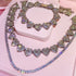 15mm Fully Bling Iced Out Tennis Chain and Bracelet Bundle
