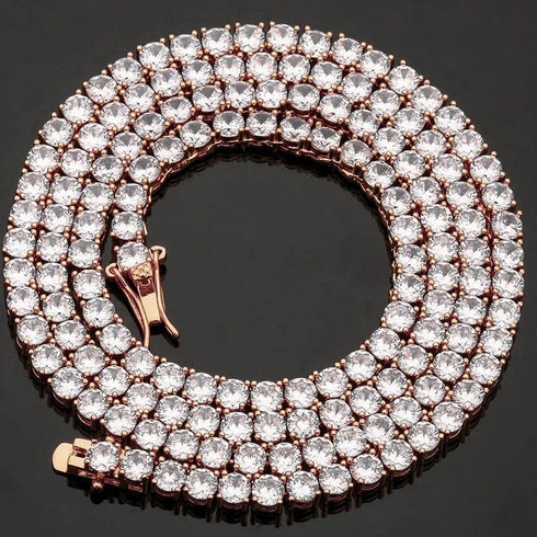 VVS Jewelry 925 Sterling Silver Moissanite Tennis Chain PASSES DIAMOND TEST US INVENTORY
