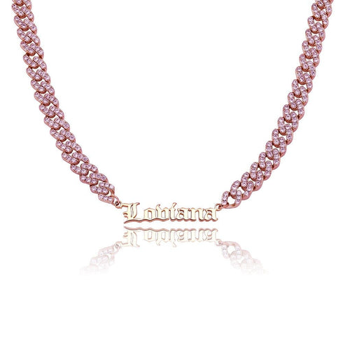 VVS Jewelry Custom Cuban Greek Name Necklace