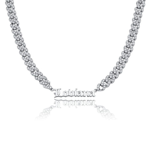 VVS Jewelry Custom Cuban Greek Name Necklace