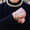 16mm Gold Infinity Prong Cuban Chain plus FREE Bracelet