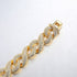 16mm Gold Infinity Prong Cuban Chain plus FREE Bracelet