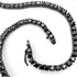 VVS Jewelry 3mm Black Moissanite Diamond Stainless Steel Tennis Chain
