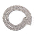 Diamond - White Gold 13mm Diamond Prong Cuban Chain