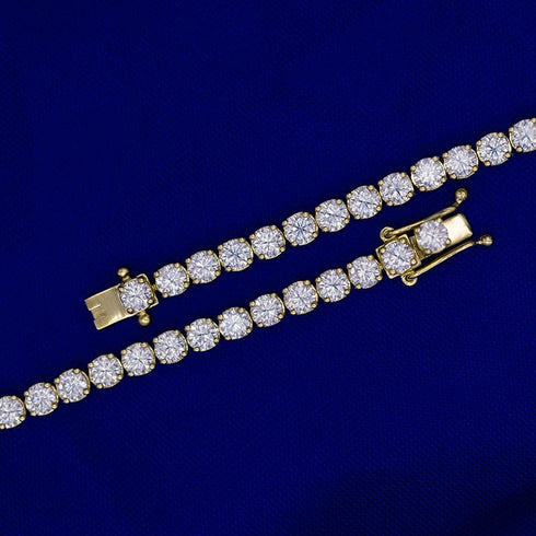 VVS Jewelry Solid Gold VVS Moissanite Tennis Chain