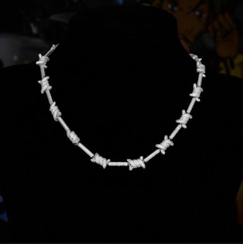 18K Gold/Silver Micro Pave Knot Cuban Chain + FREE Bracelet Bundle
