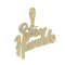 18K Gold "Stay Humble" Baguette Pendant Necklace