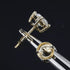18K Solid Gold 5mm 1ct VVS Moissanite Diamond Stud Earrings