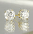 18K Solid Gold 5mm 1ct VVS Moissanite Diamond Stud Earrings