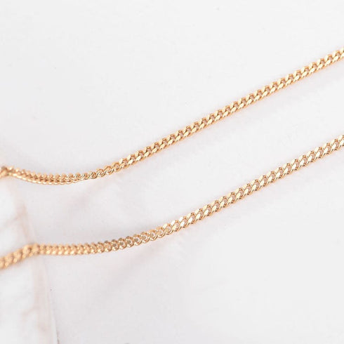 18K Solid Gold Curb Cuban Chain