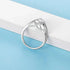 1CT 6.5mm 925 Sterling Silver Moissanite Ring