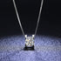 VVS1 Classic Moissanite Pendant 925 Silver Necklace