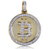 VVS Jewelry Iced bitcoin pendant
