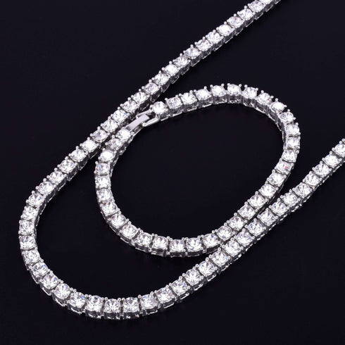 🤩💵 Save Big - Tennis Chain + FREE Tennis Bracelet Bundle