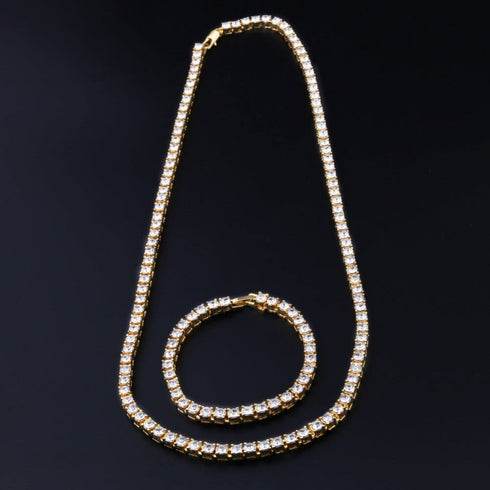 🤩💵 Save Big - Tennis Chain + FREE Tennis Bracelet Bundle