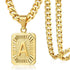 Gold Initial Pendant Necklace